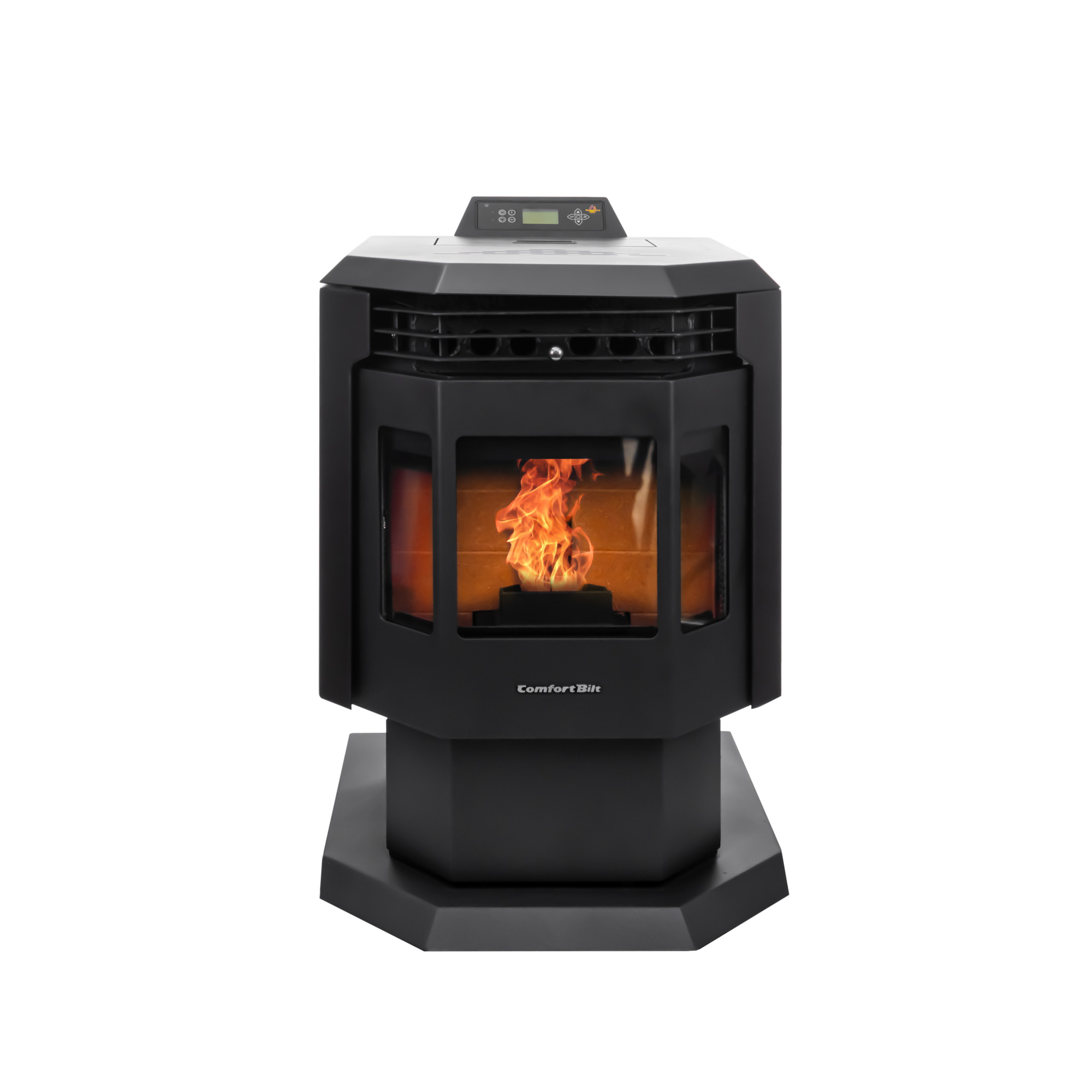 ComfortBilt, Pellet Stove, Heat Output 32000 Btu/hour, Heating Capability 2400 ft², Model# HP21-Black